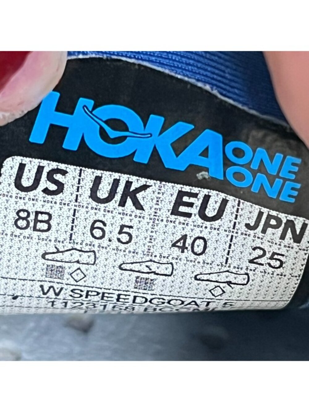 Hoka One One Speedgoat 5 Womens Size 8 Blue Orange Running Walking Shoes Sneaker - Picture 13 of 14